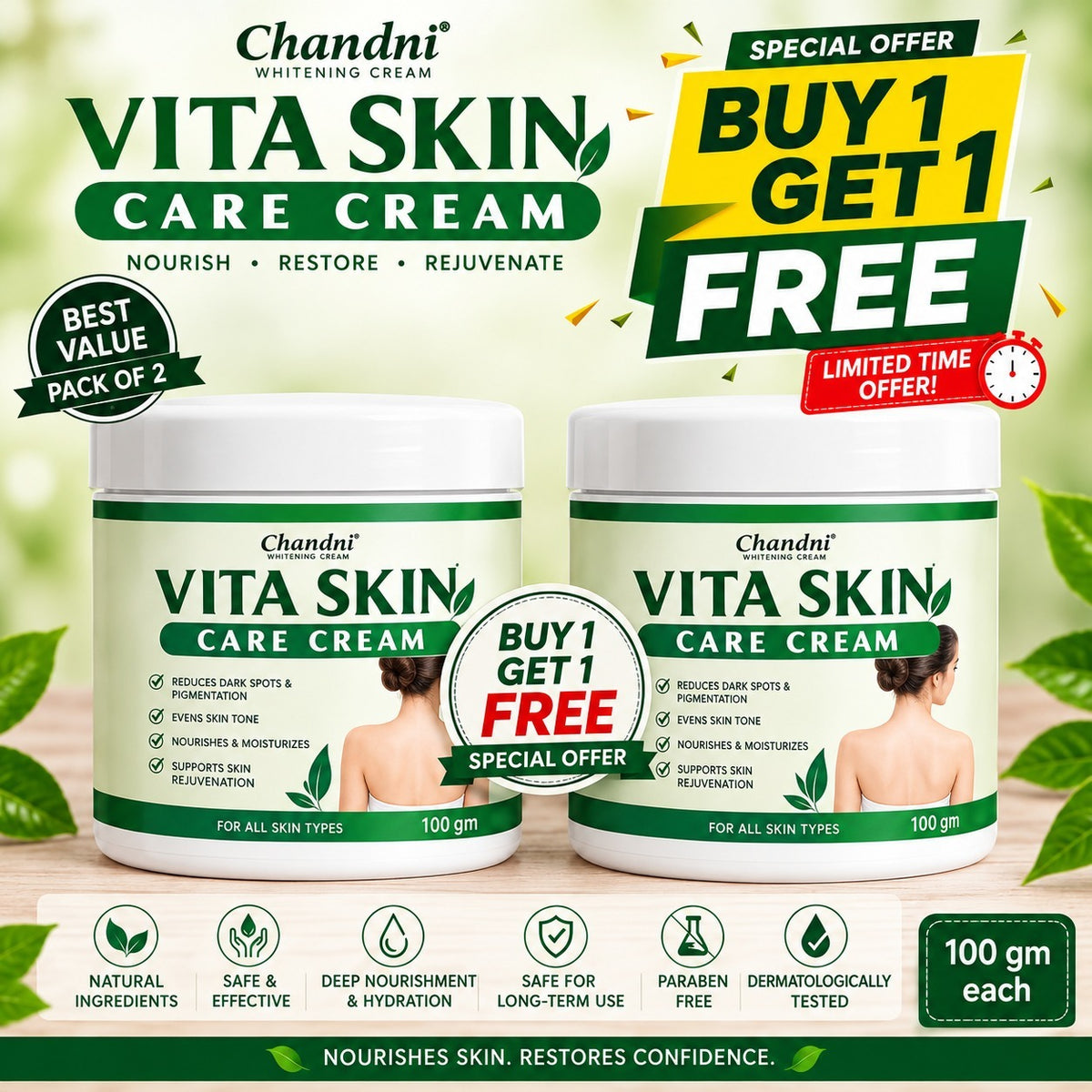 VITILIGO Skin Care Cream  Pack Of 2