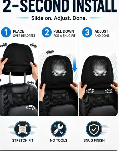 DW™ GoofyGrin Headrest Covers ( 2 Covers )