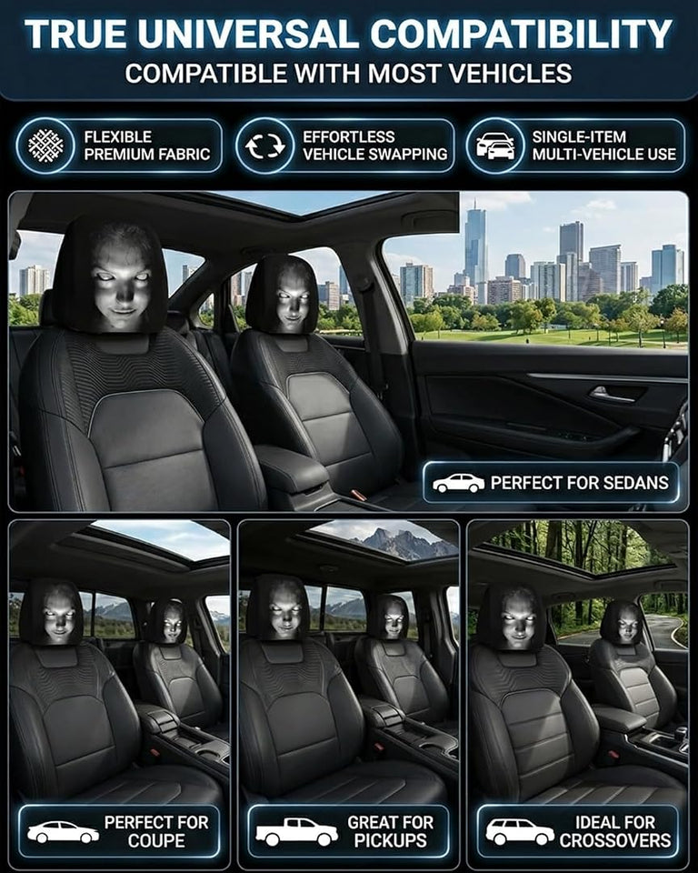 DW™ GoofyGrin Headrest Covers ( 2 Covers )